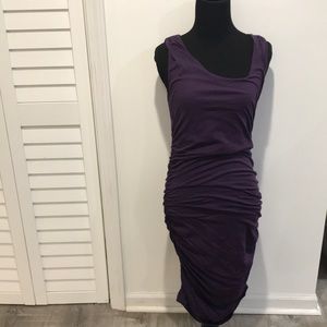 Women’s sleeveless rouched knit dress